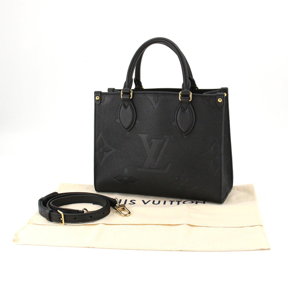 Louis Vuitton Monogram Emplant Onthego PM Shoulder Bag Noir Black - Picture 7 of 8